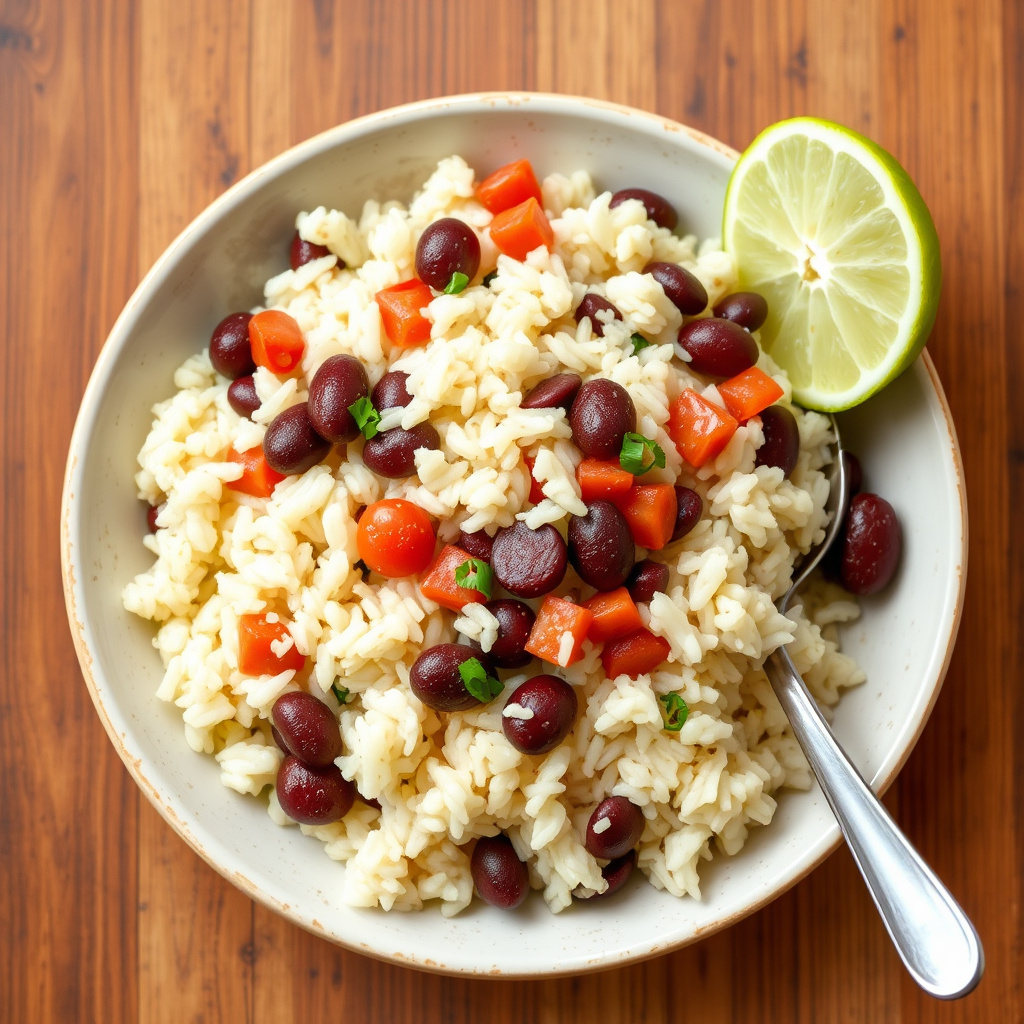 Karibisk ris og bønner