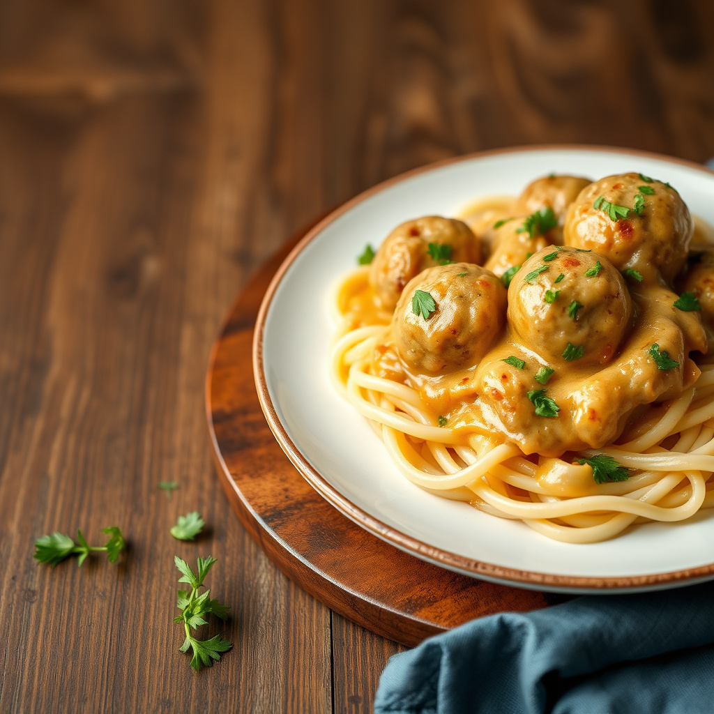Kjøttboller Stroganoff