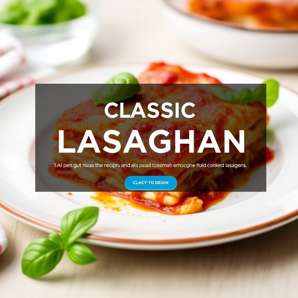 Klassisk italiensk lasagne