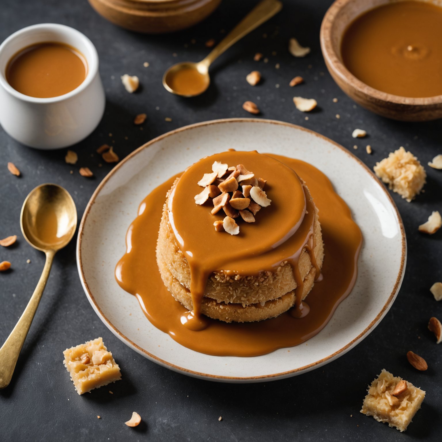 Kremet kokosnøtt dulce de leche