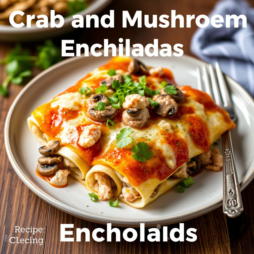 Krabbe- og soppenchiladas