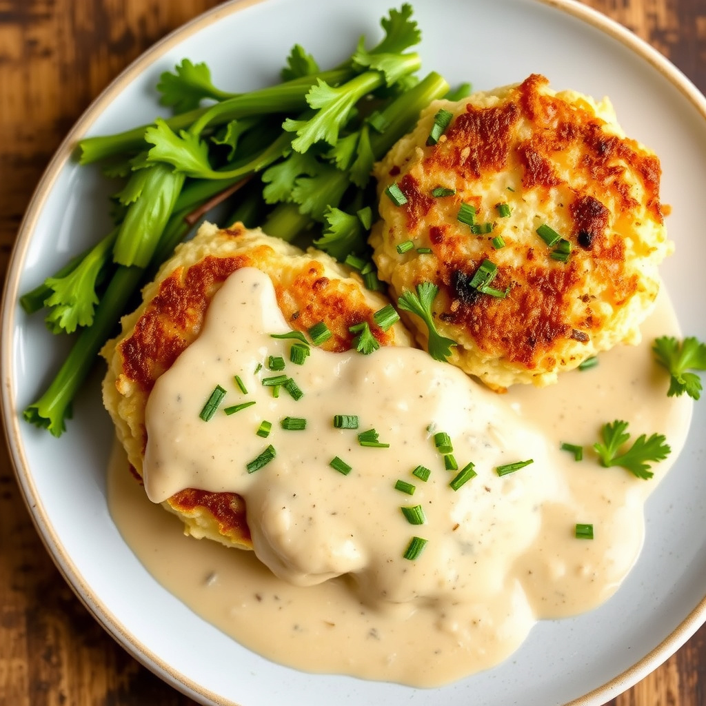 Krabbekaker med chardonnay-saus