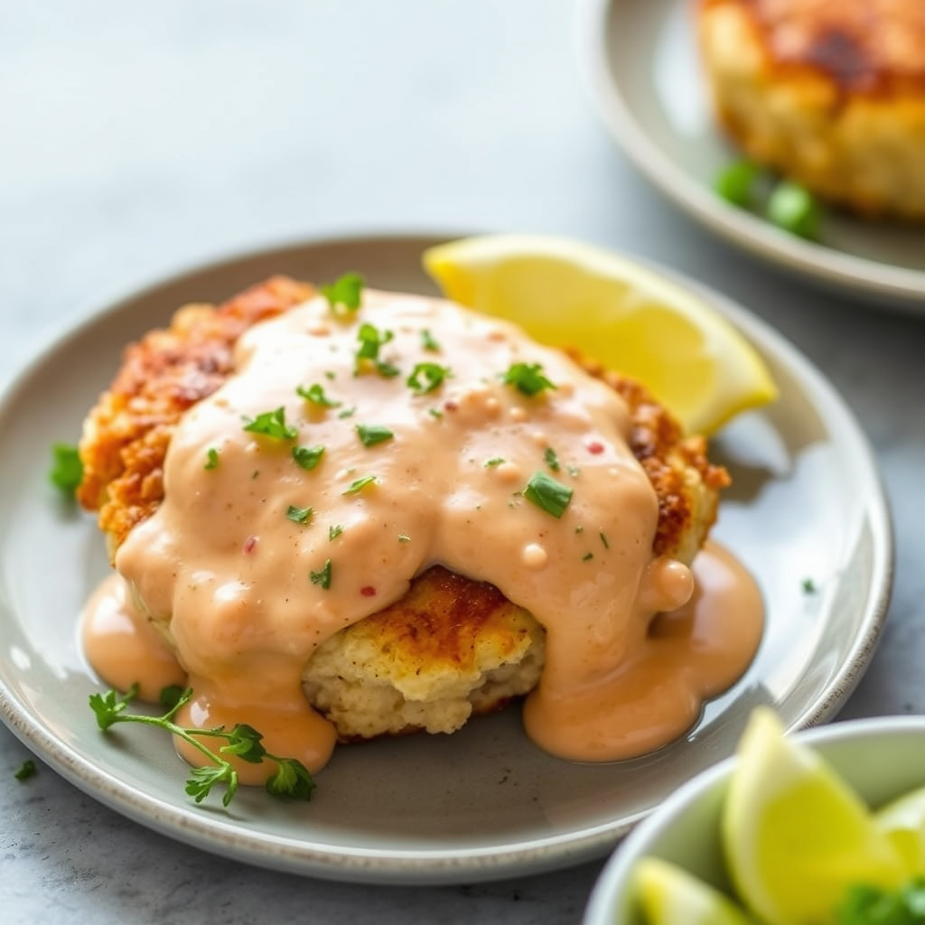 Krabbekaker med krydret krem