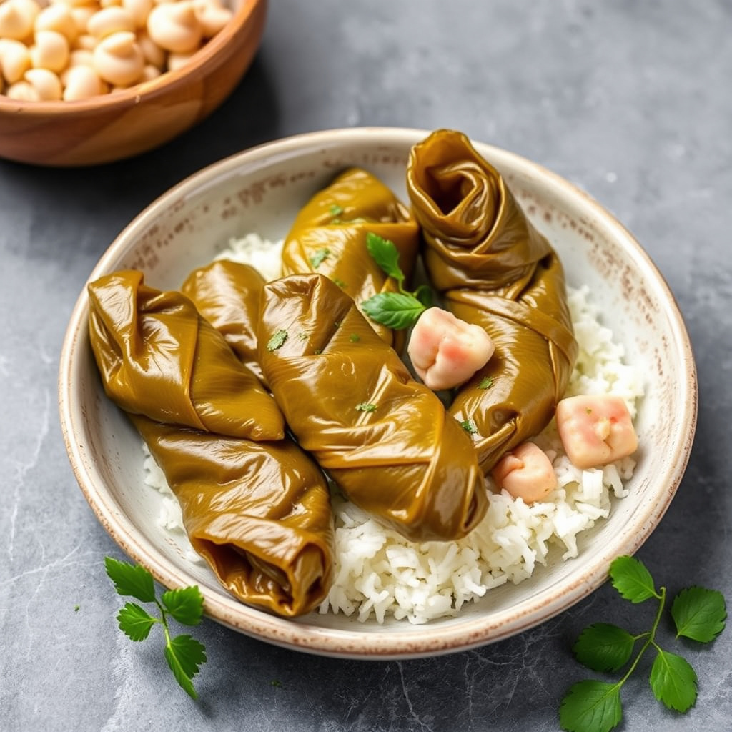 Krabbekrabbe med drueblader