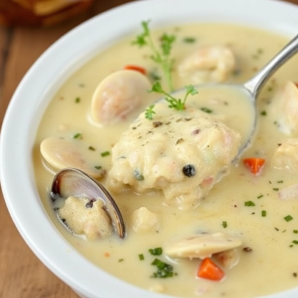 Kraftig clam chowder
