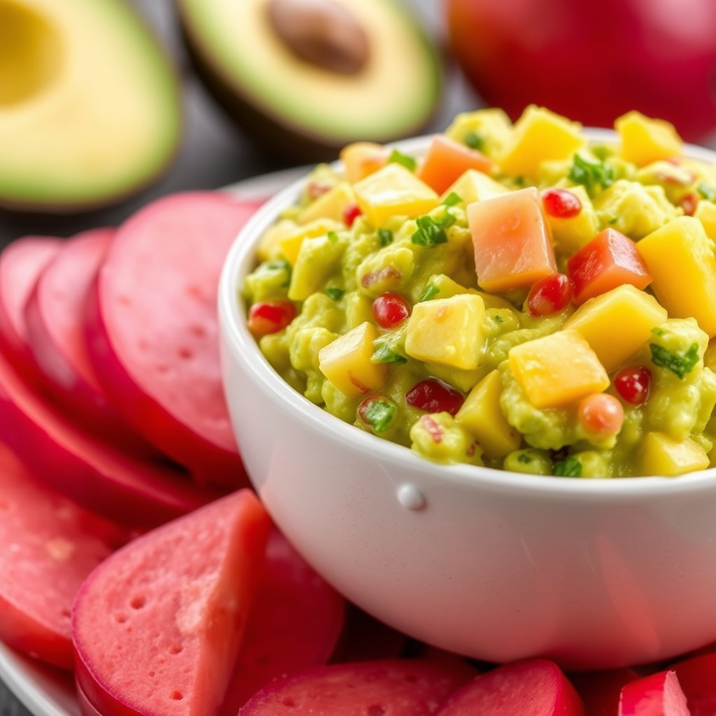 Kraftig mango-guacamole