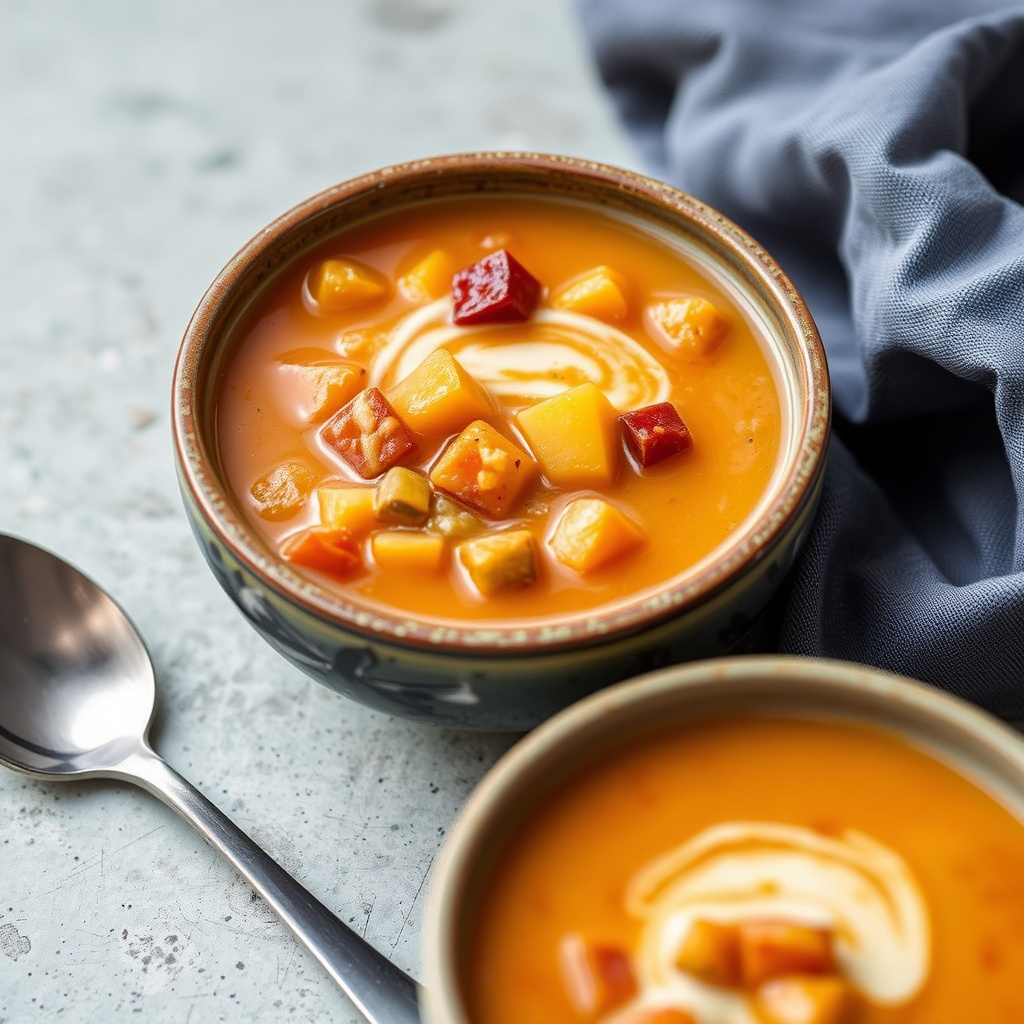 Kraftig søtpotetsuppe