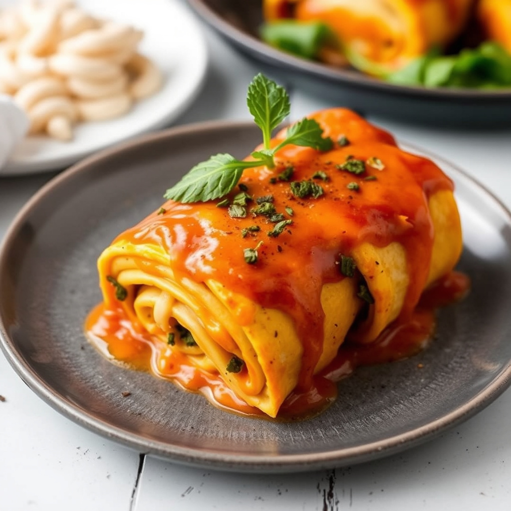 Kremet gresskarlasagne-ruller