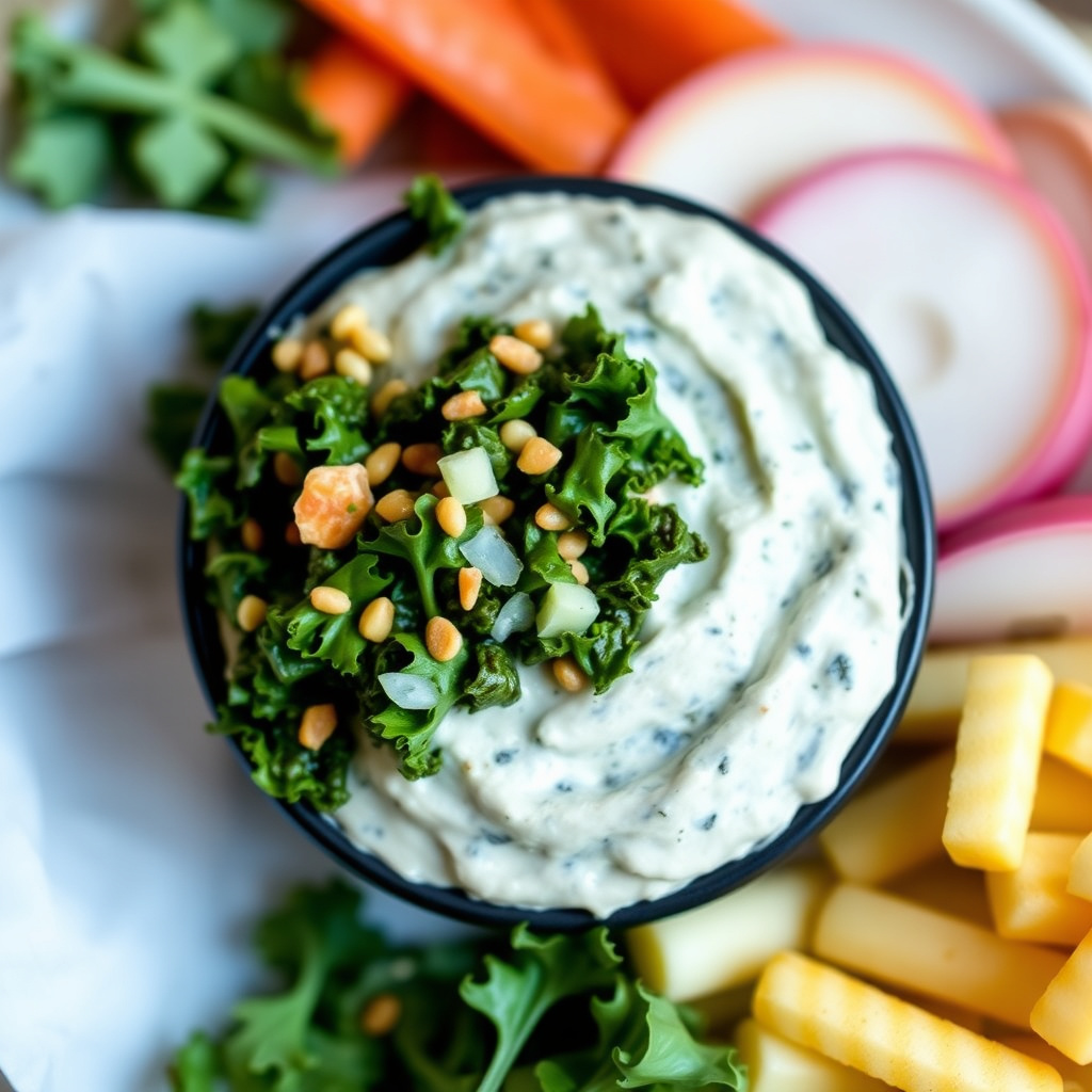 Kremet grønnkål-dip