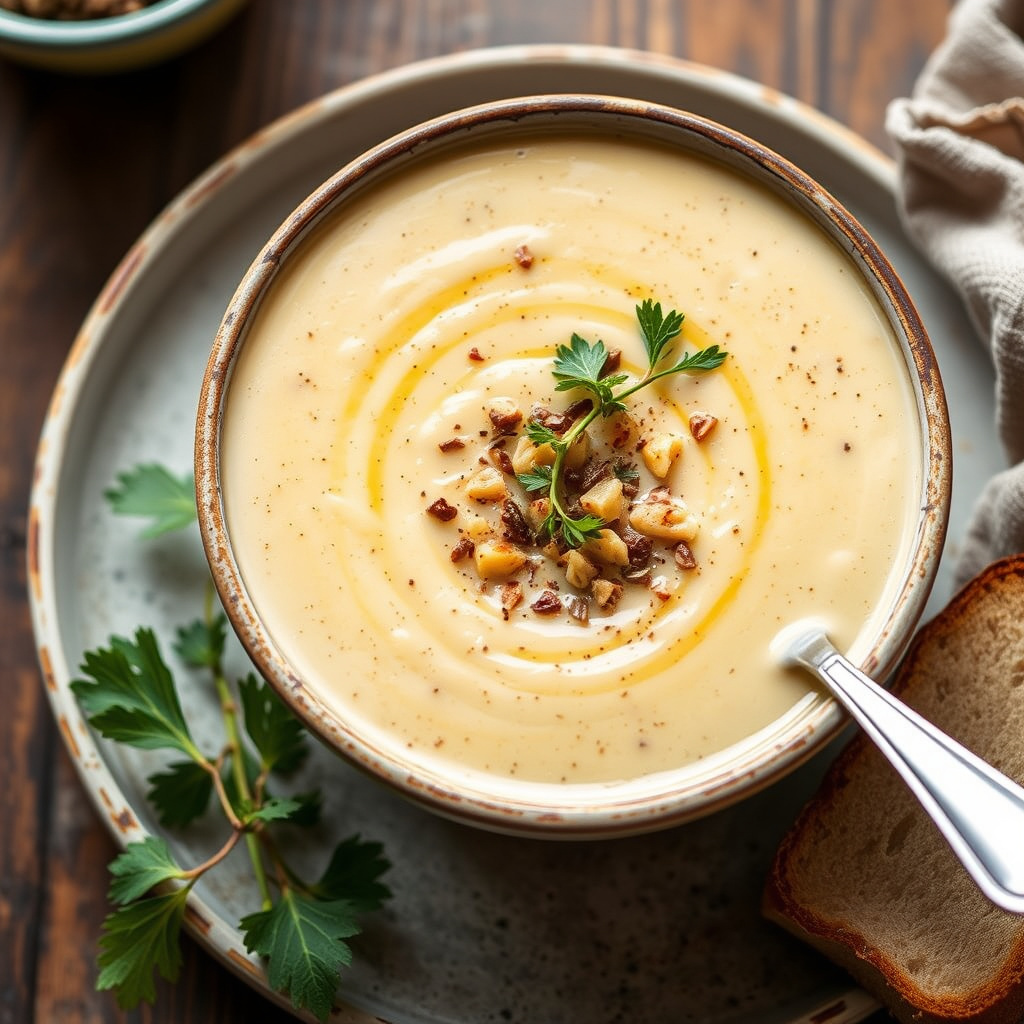 Kremet jordskokk-suppe