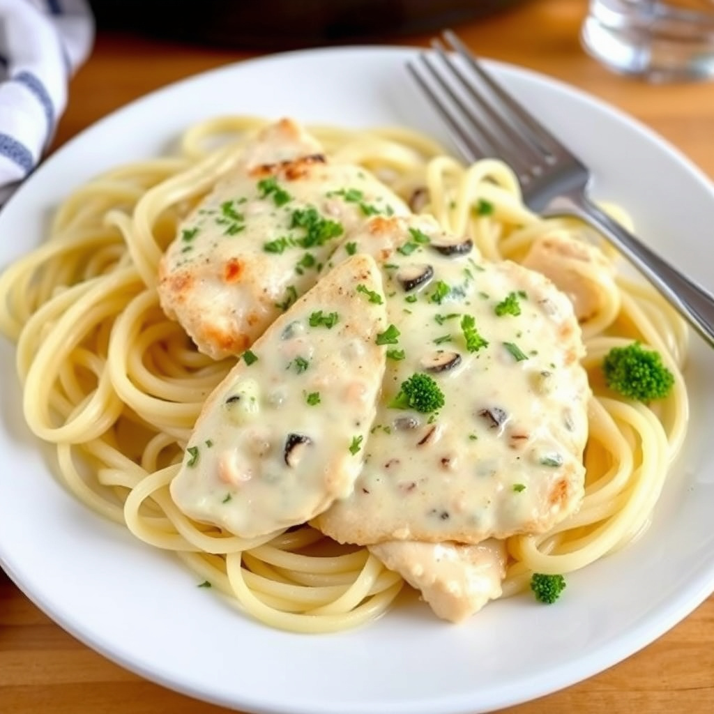 Kremet kylling piccata