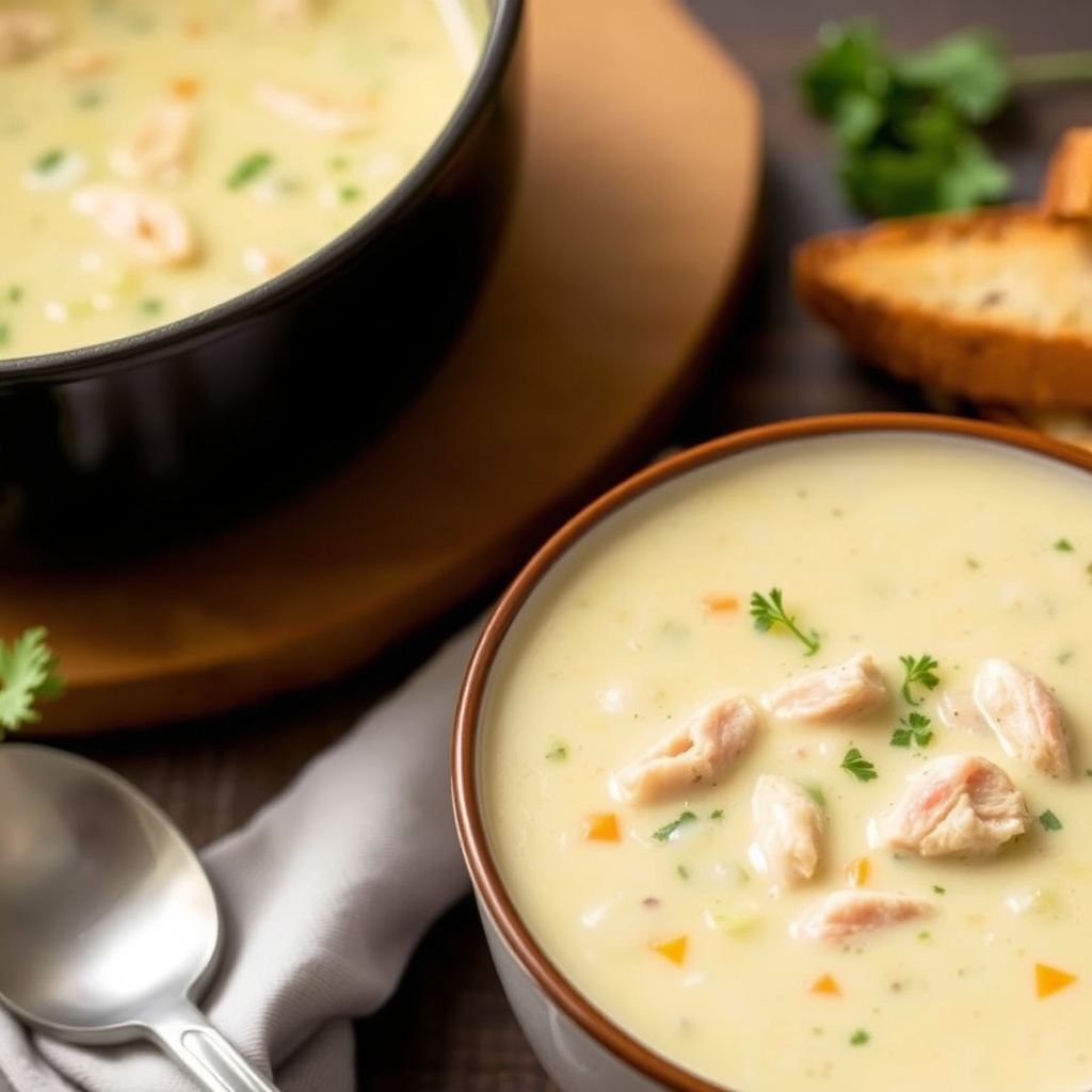 Kremet kyllingsuppe