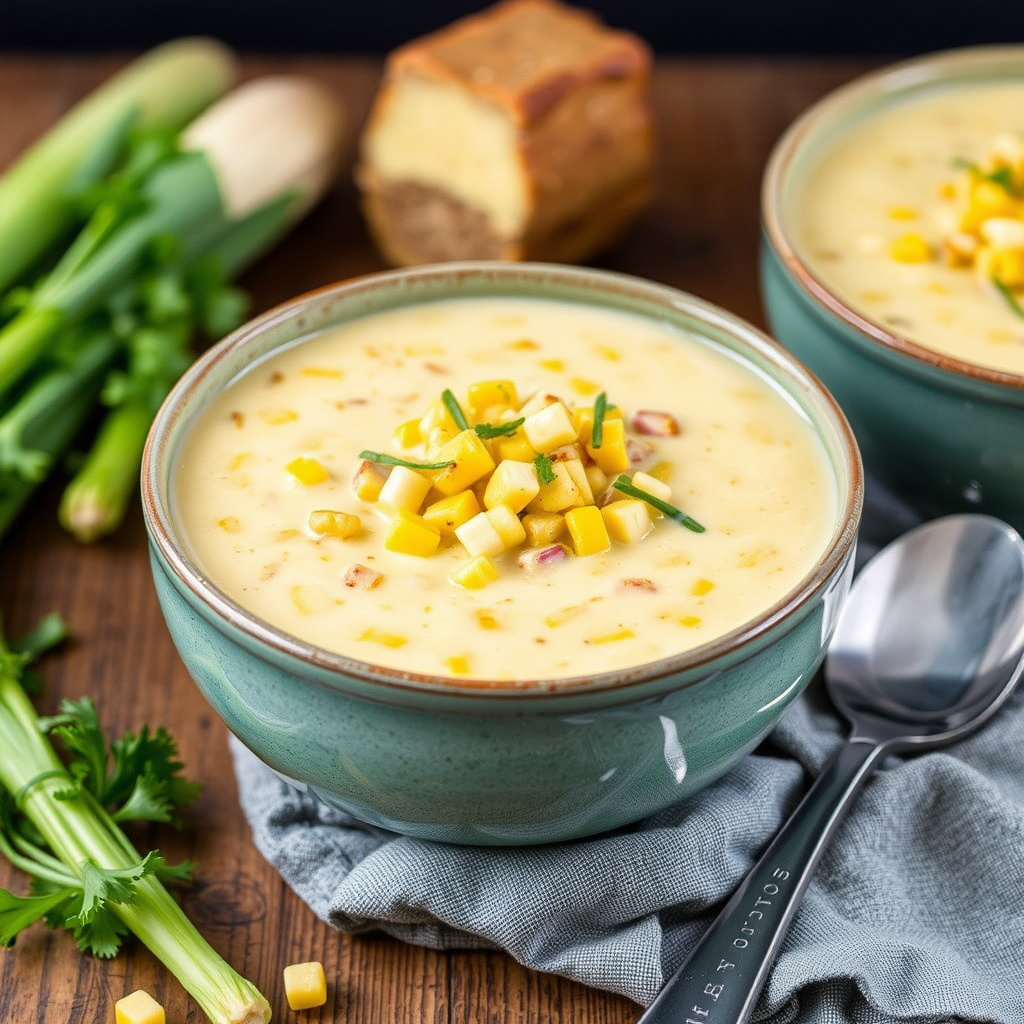 Kremet mais-suppe