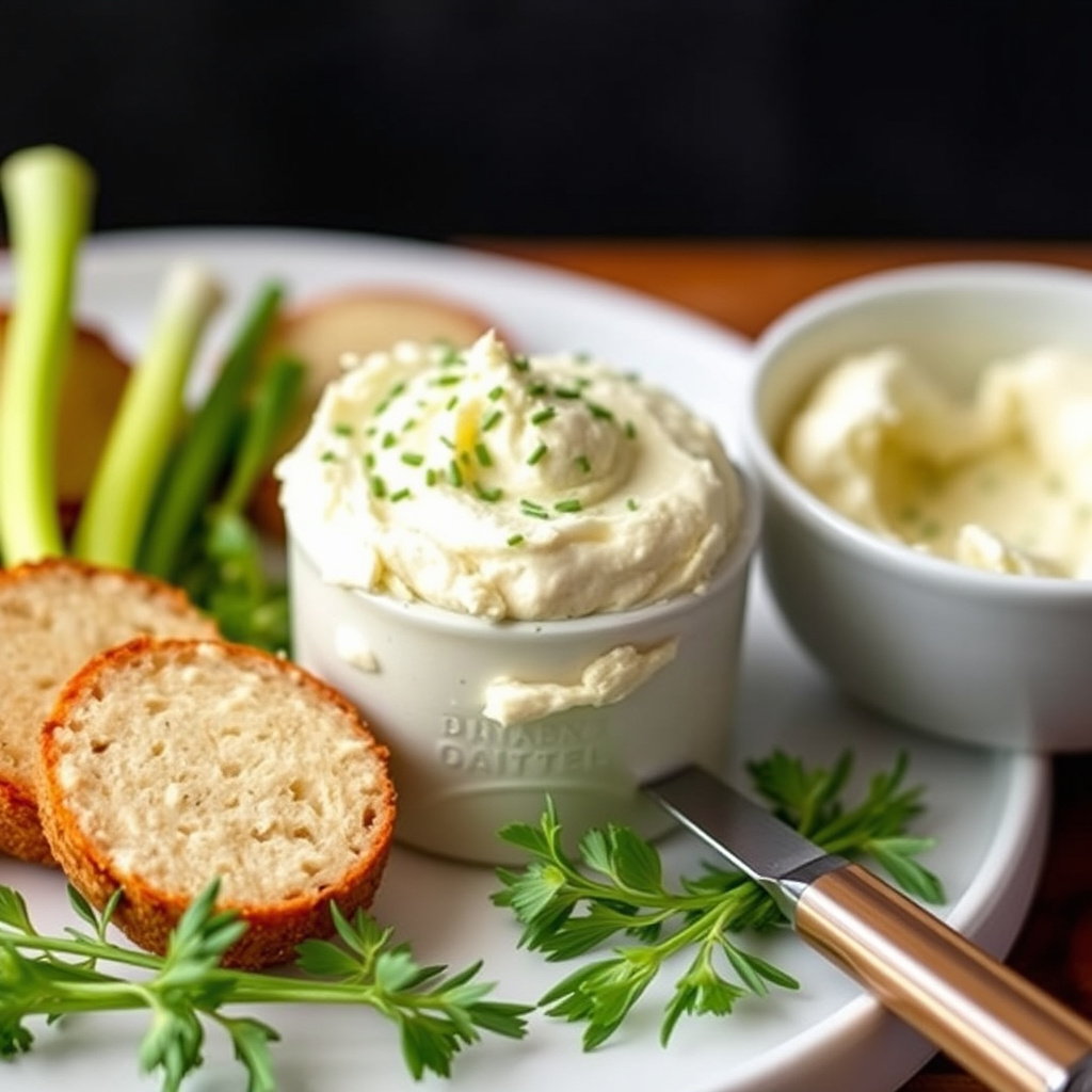 Kremet pepperrot- og gressløksmør