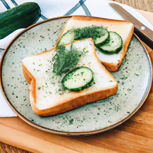 Kremete dill-agurksmørbrød