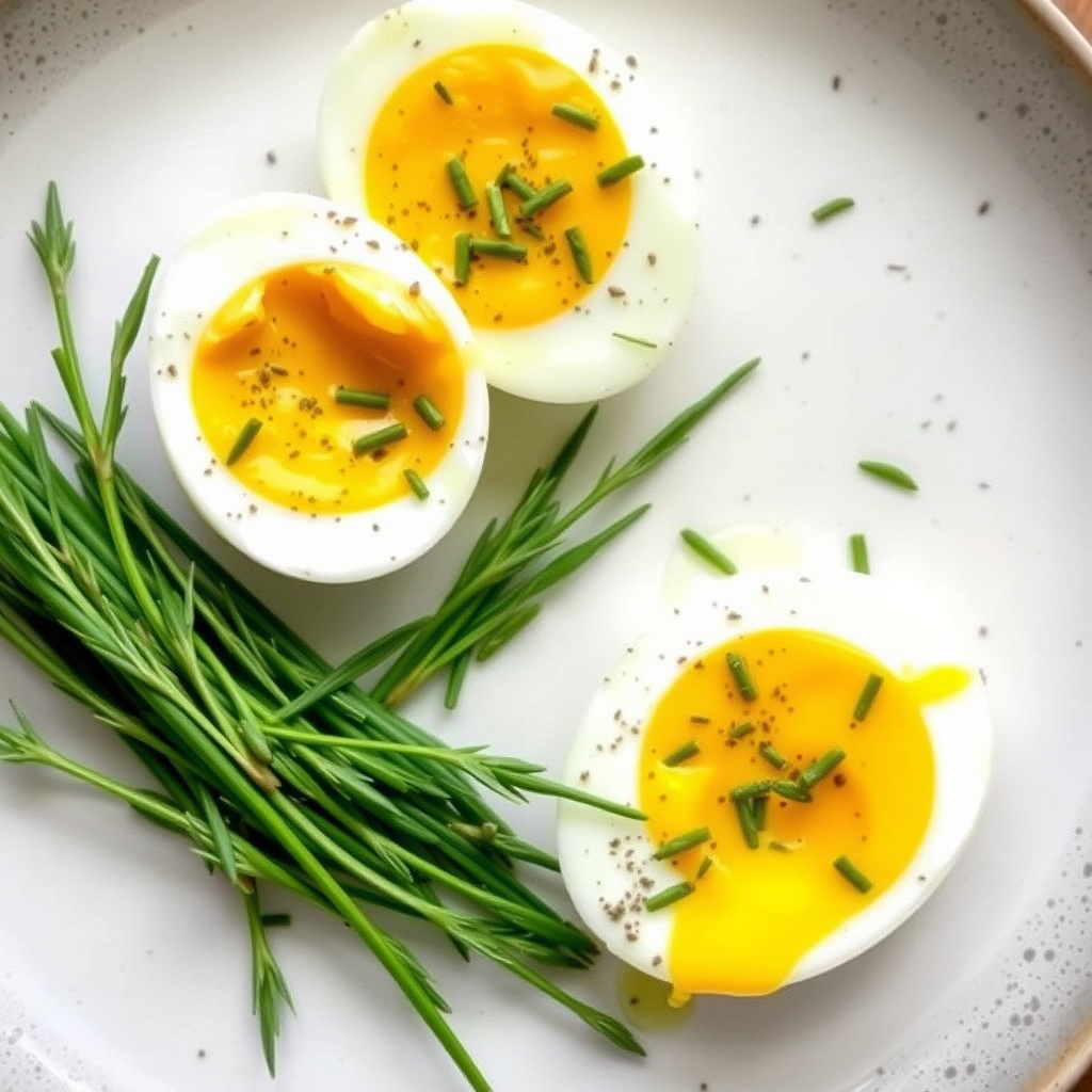 Kremete egg med estragon