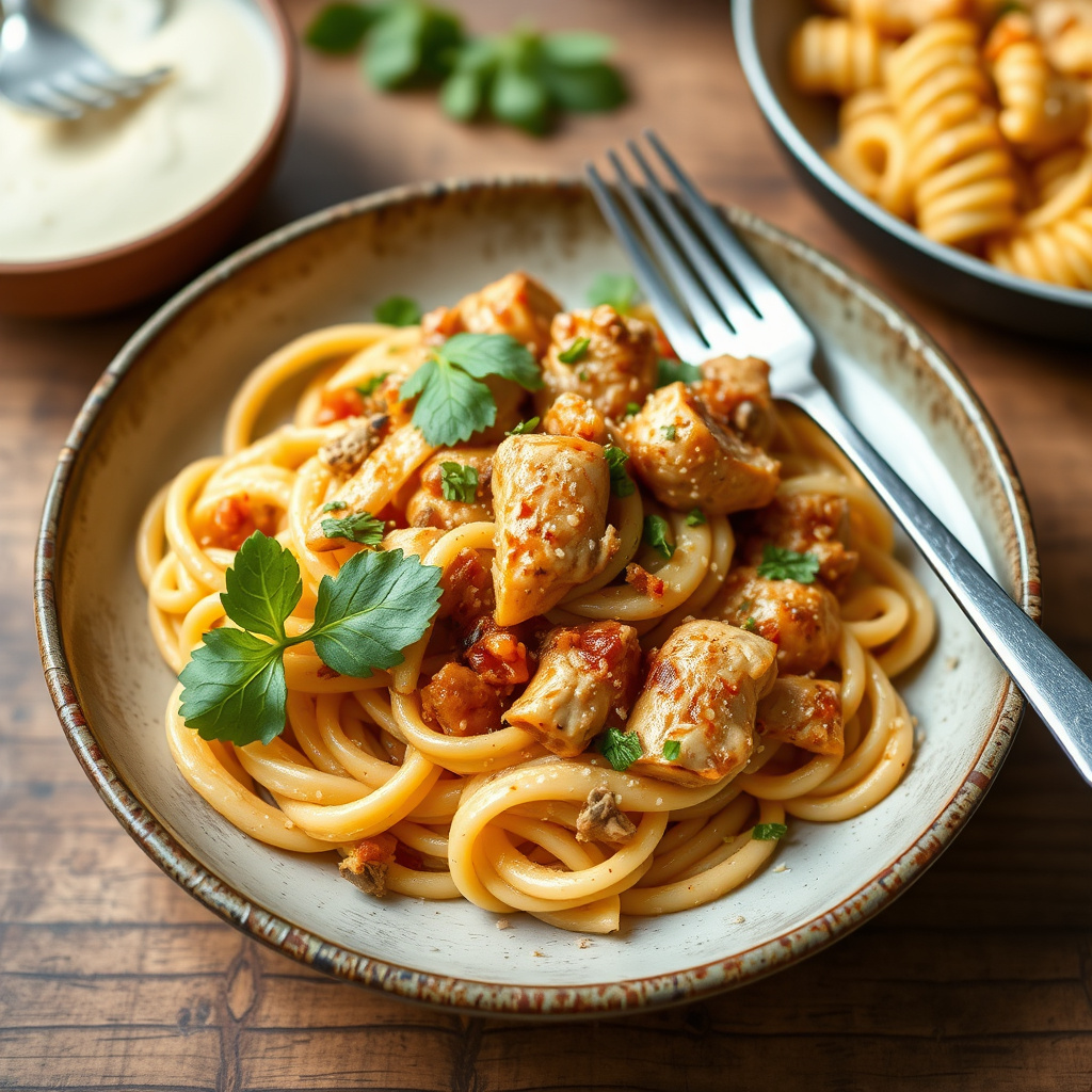 Kreolsk kyllingpasta