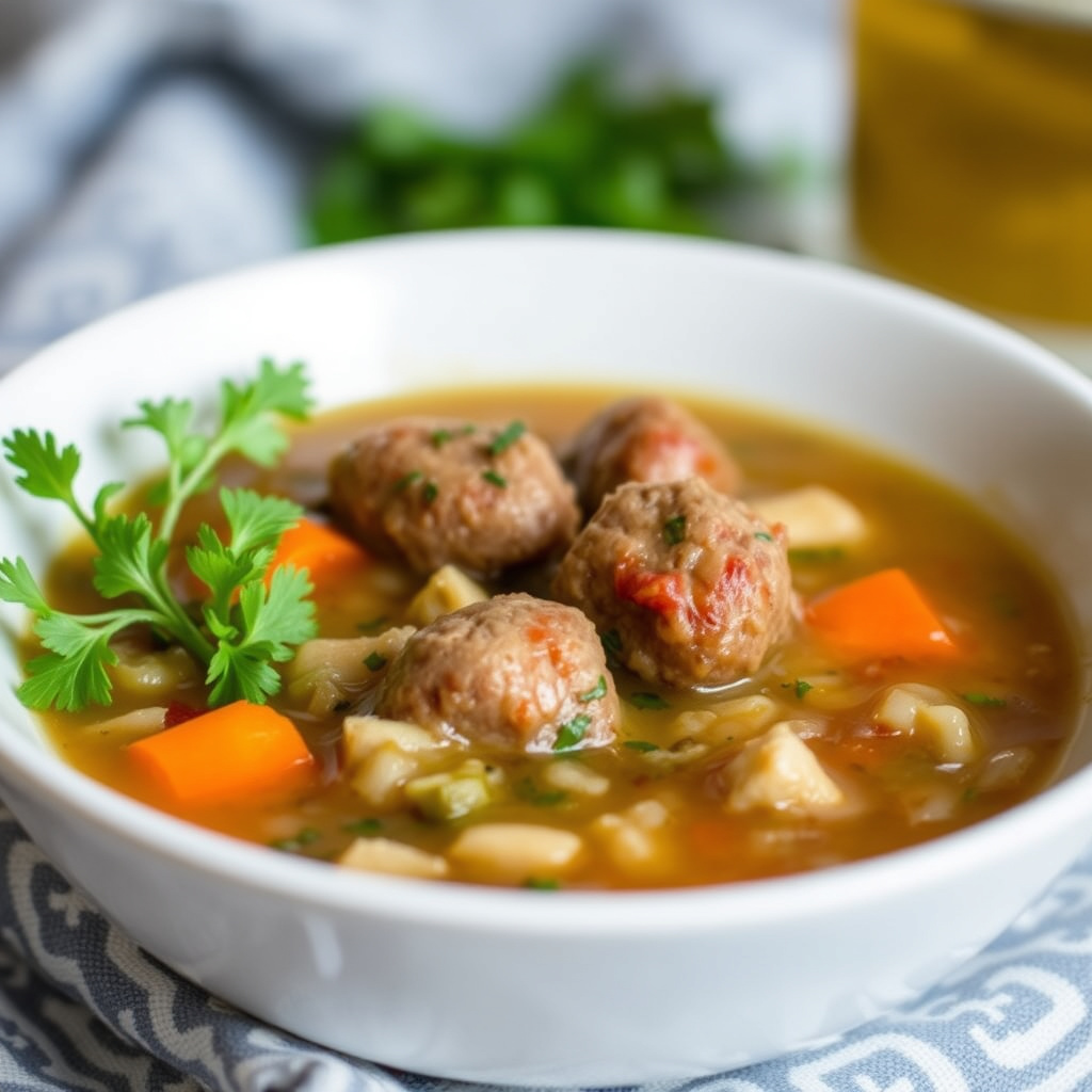 Kris' linse- og pølsesuppe