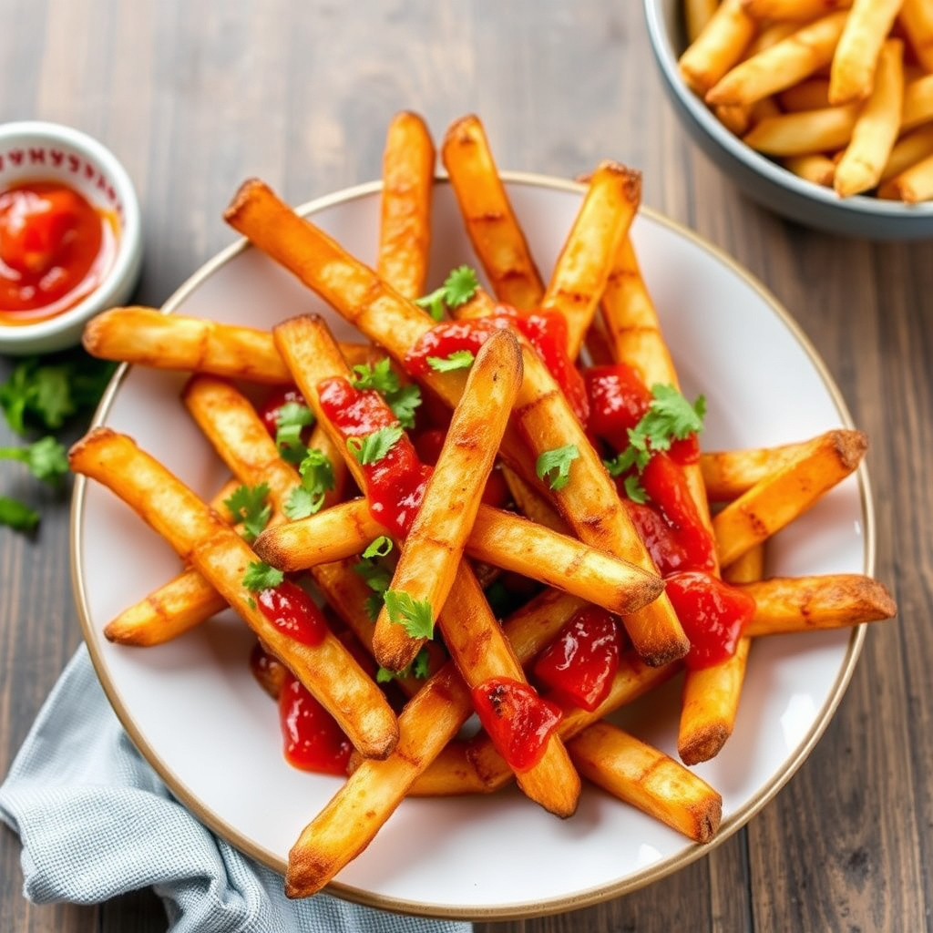 Krydrede pommes frites