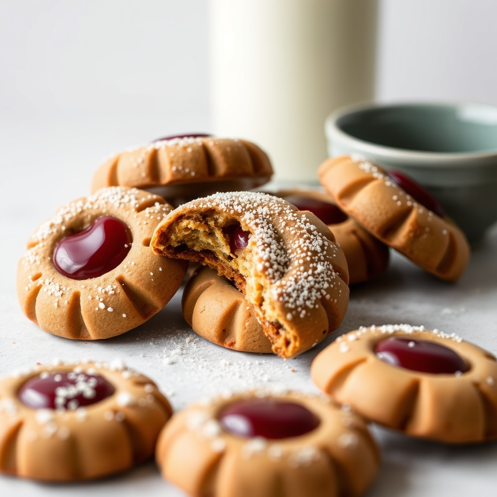 Krydret brunt smør Linzer-kaker