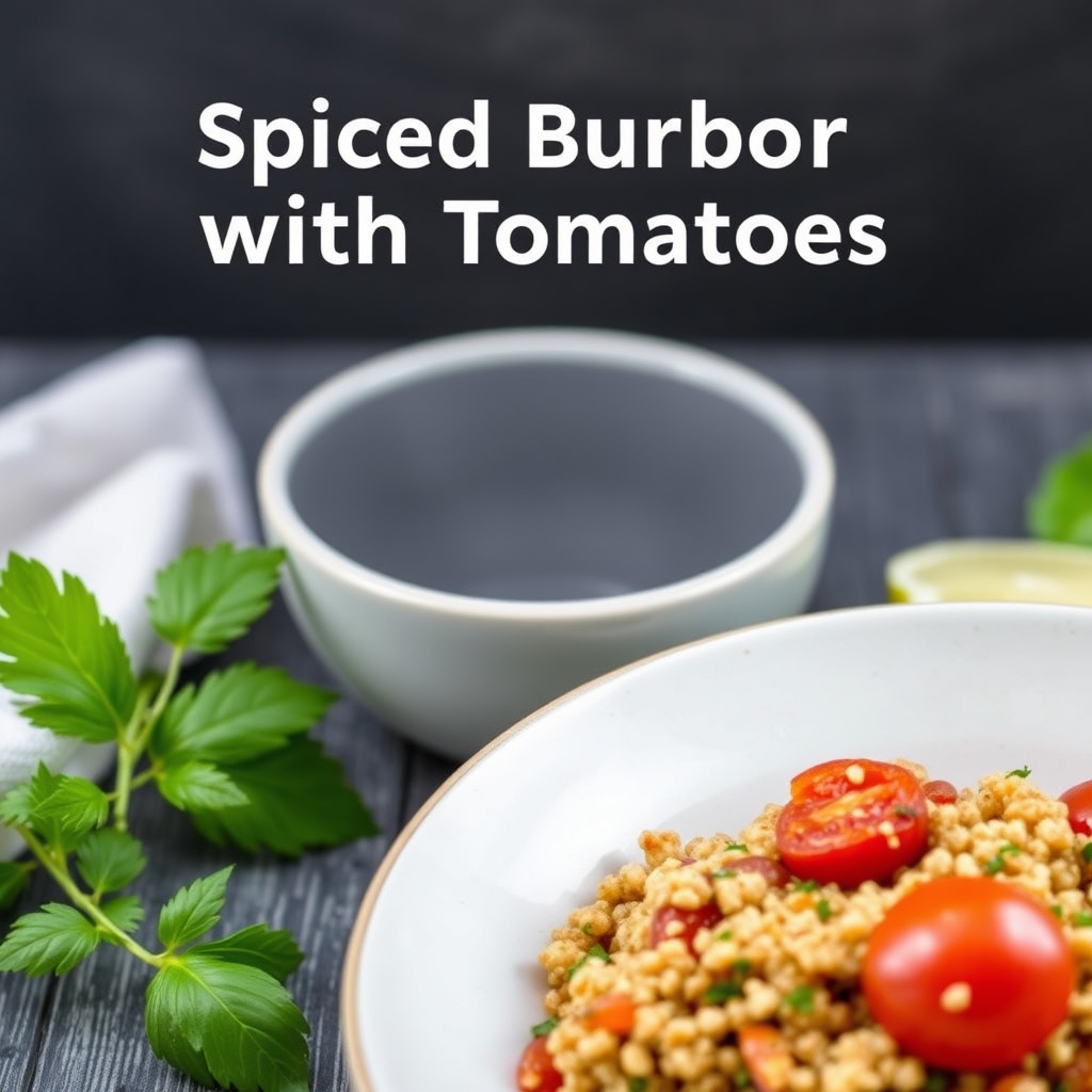 Krydret bulgur med tomater