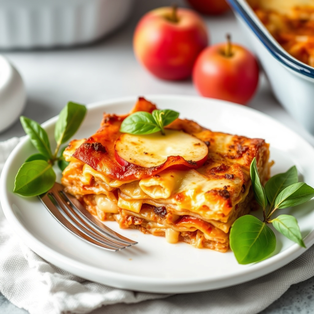 Krydret eplelasagne