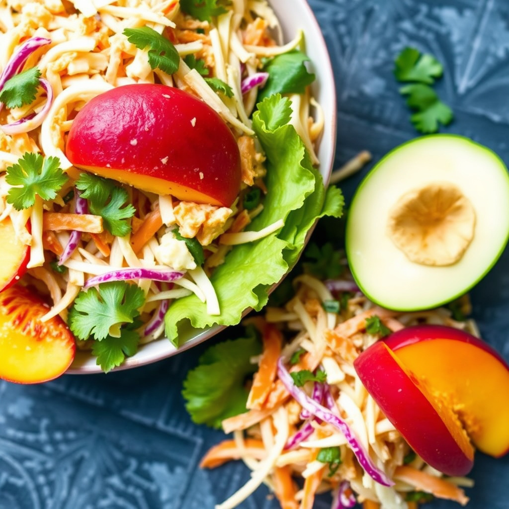 Krydret ferskenskålsalat