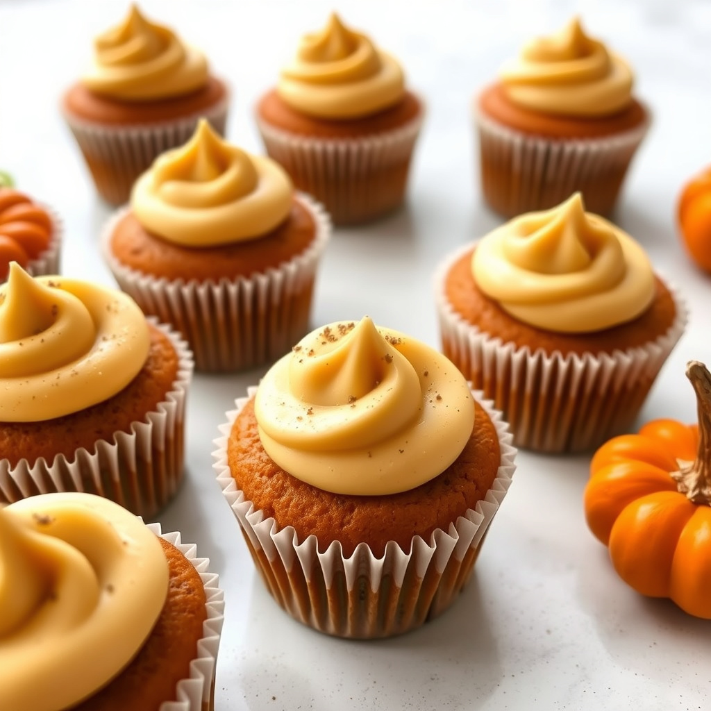 Krydret gresskarmuffins