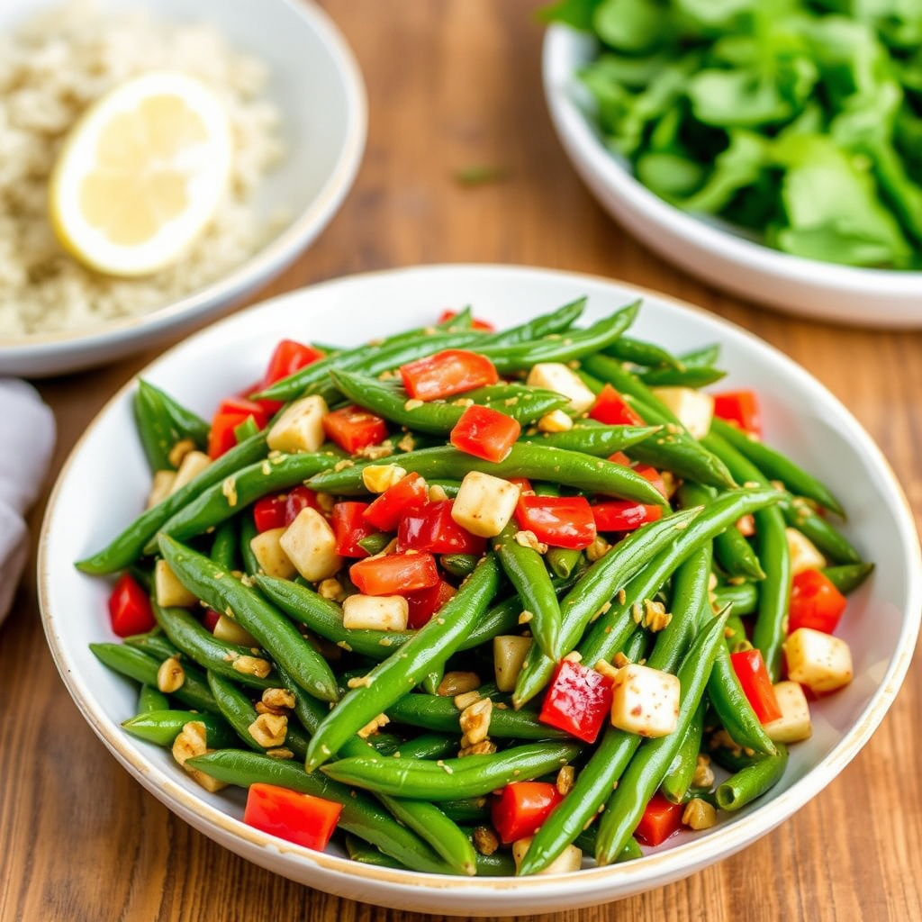 Krydret grønn bønnesalat