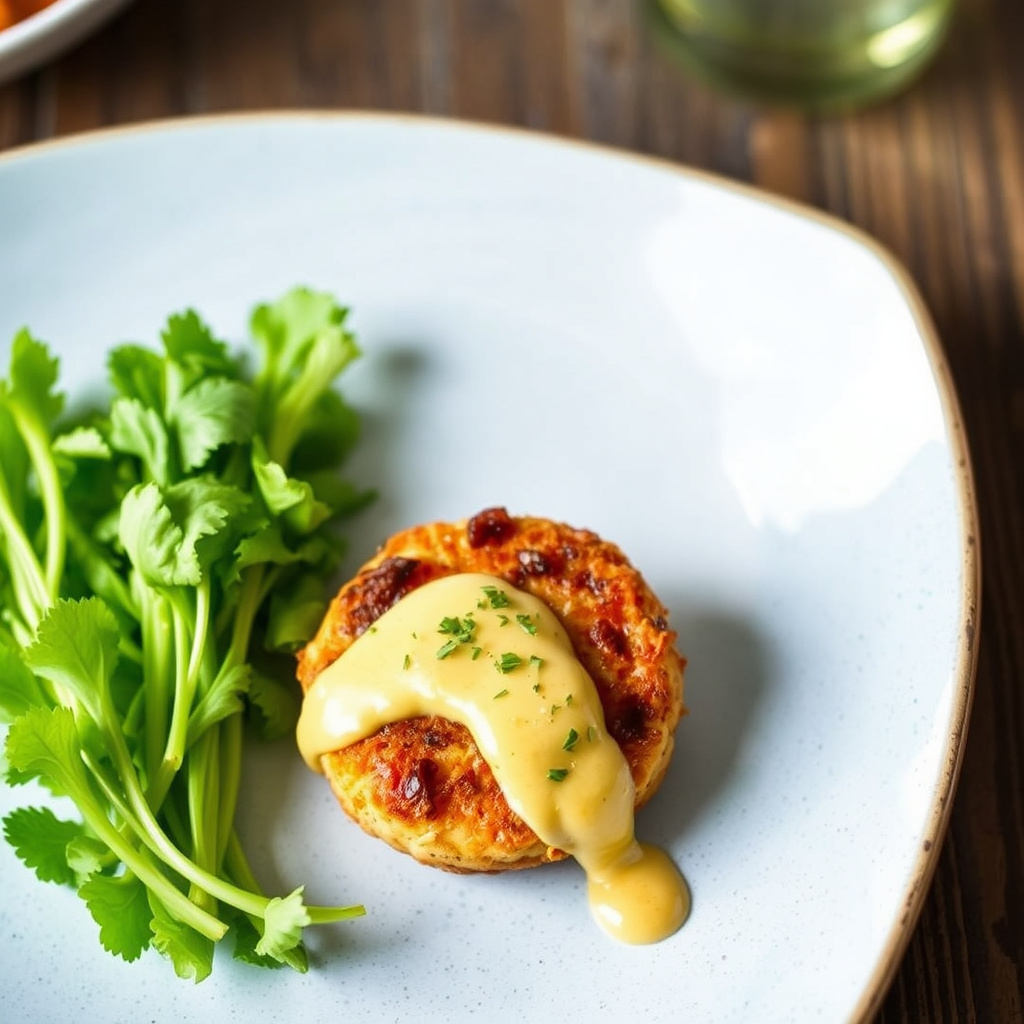 Krydret krabbekaker med tamarindmajones