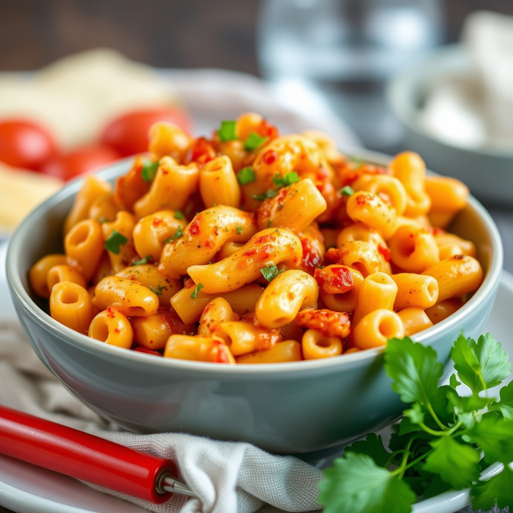 Krydret makaroni og ost