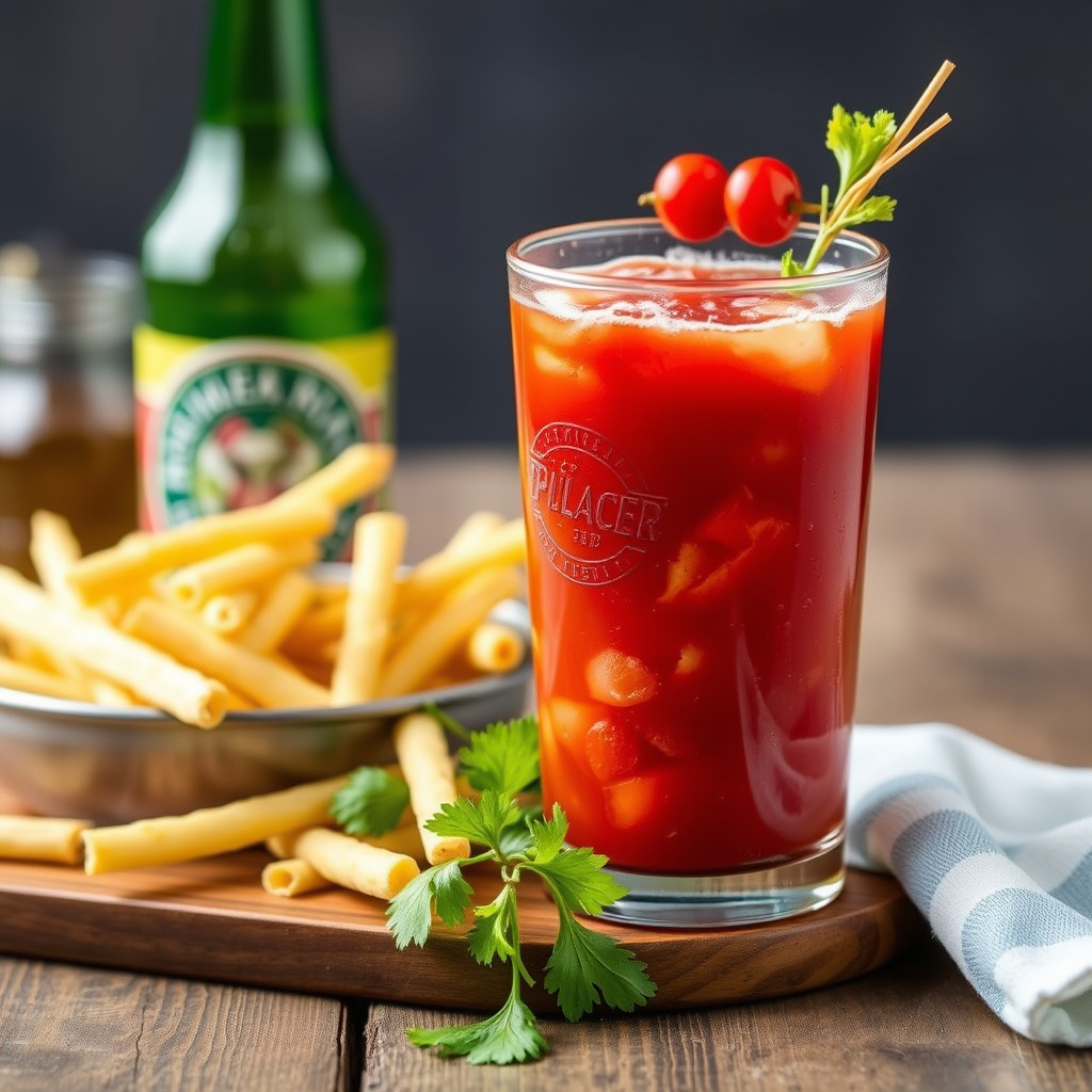 Krydret øl-bloody Mary