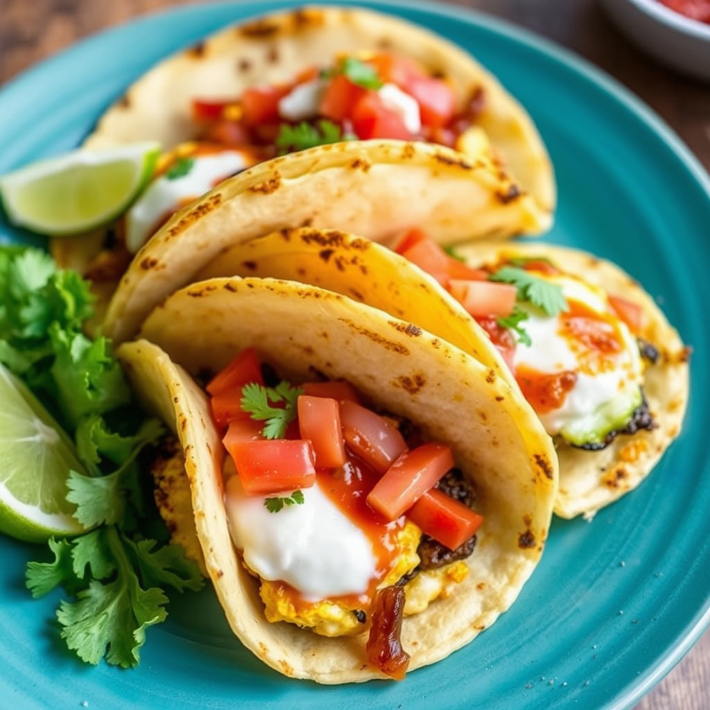 Krydret østersomelett "Tacos"