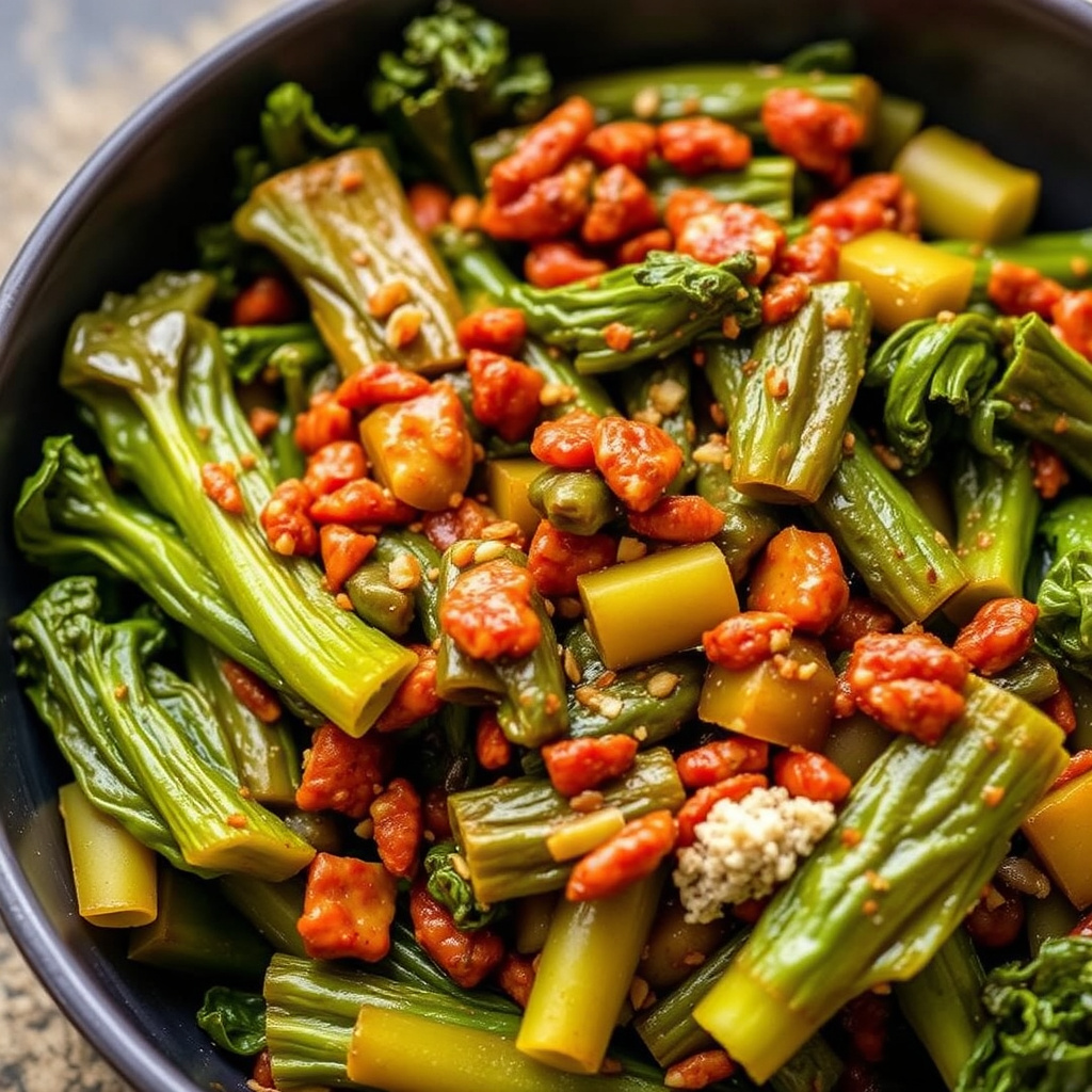 Krydret og søt grønnkål