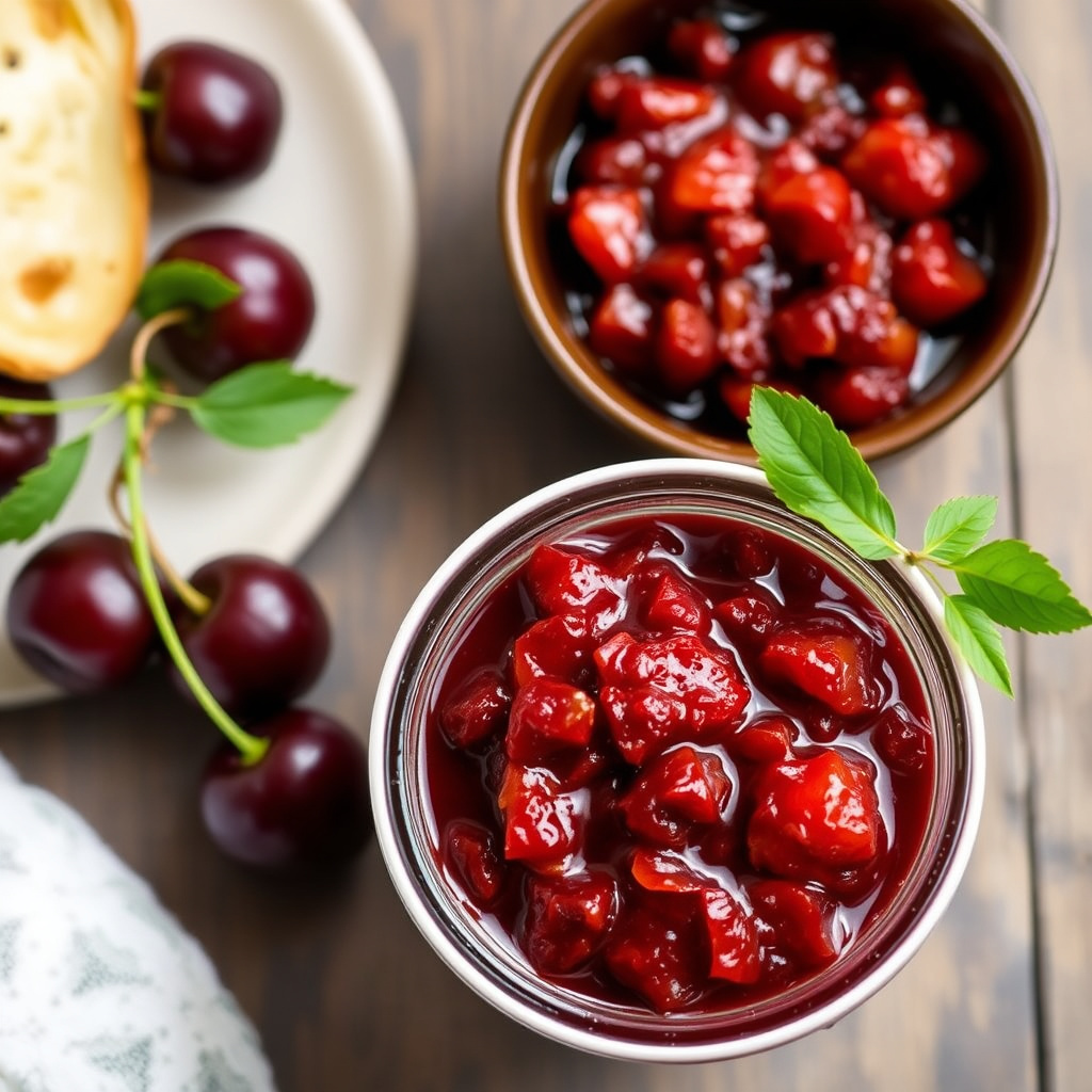 Krydret syrlig kirsebærchutney