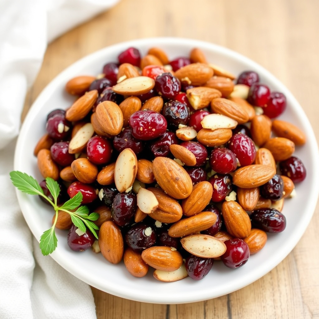 Krydret tranebær og mandler