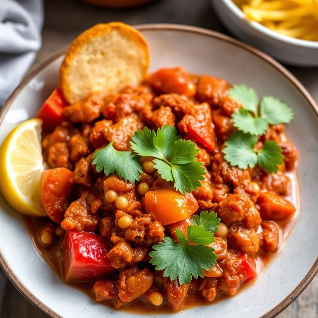 Krydret vegetarisk chili
