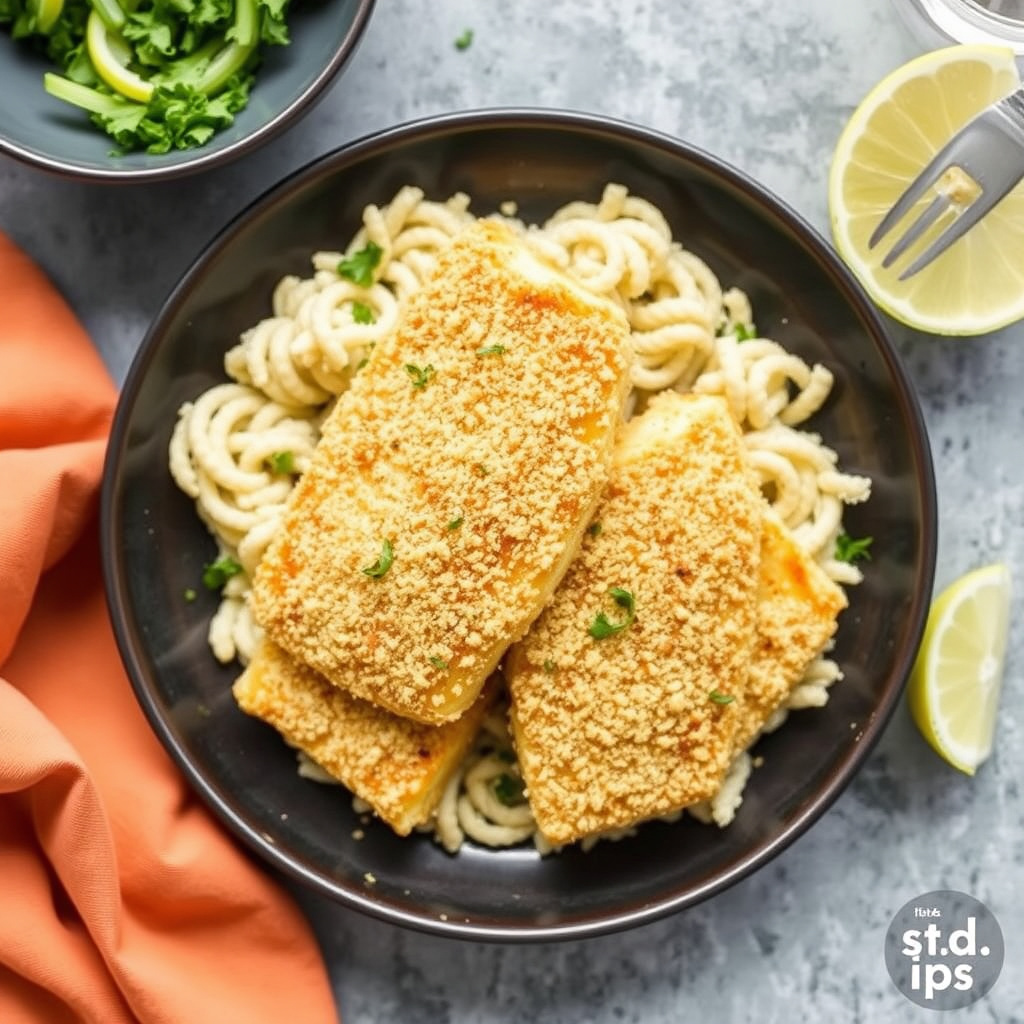 Kveitefileter med maisgrynsmel og skorpe