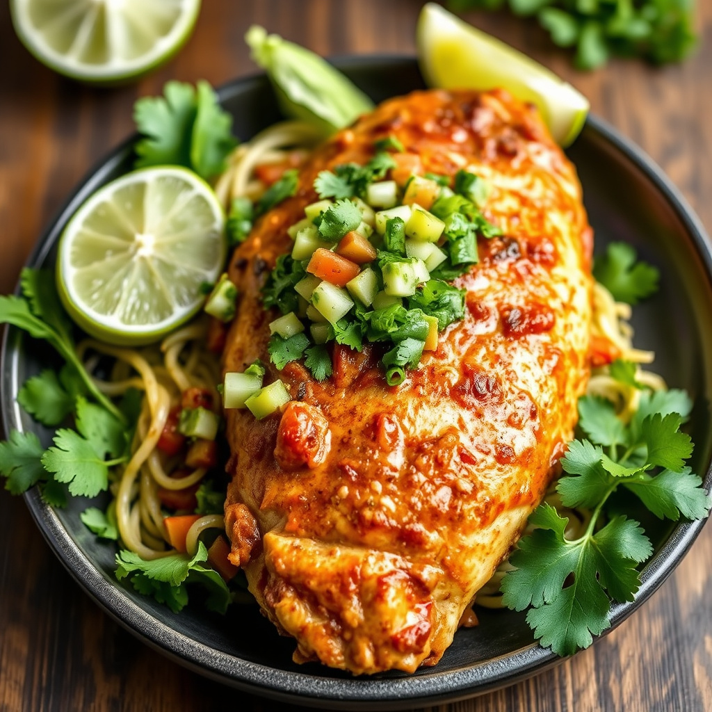 Kylling al Carbon med koriandersalsa