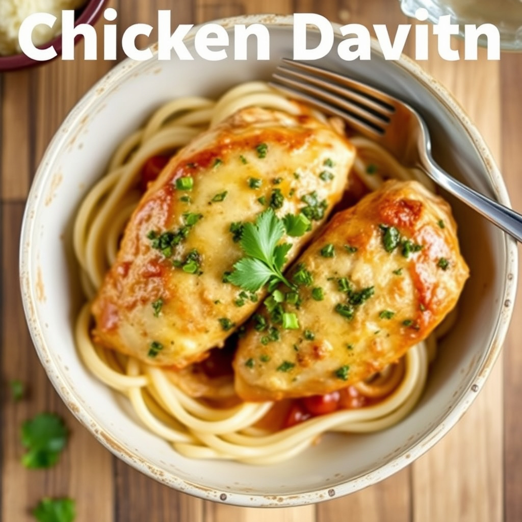 Kylling David med prosciutto og salami