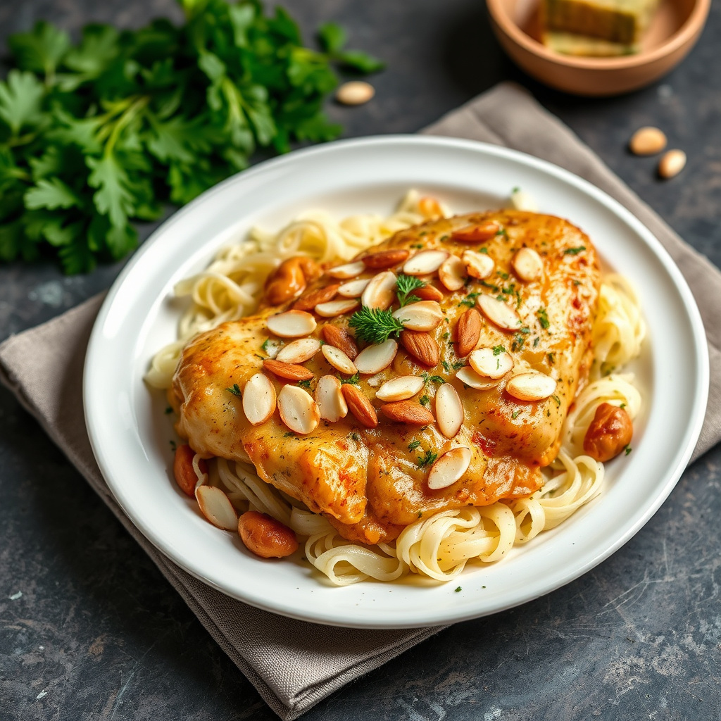 Kylling Divan med mandler