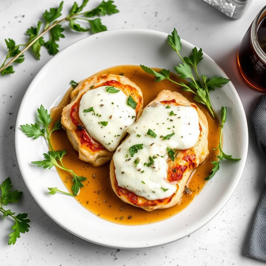 Kylling fylt med ricotta og urter