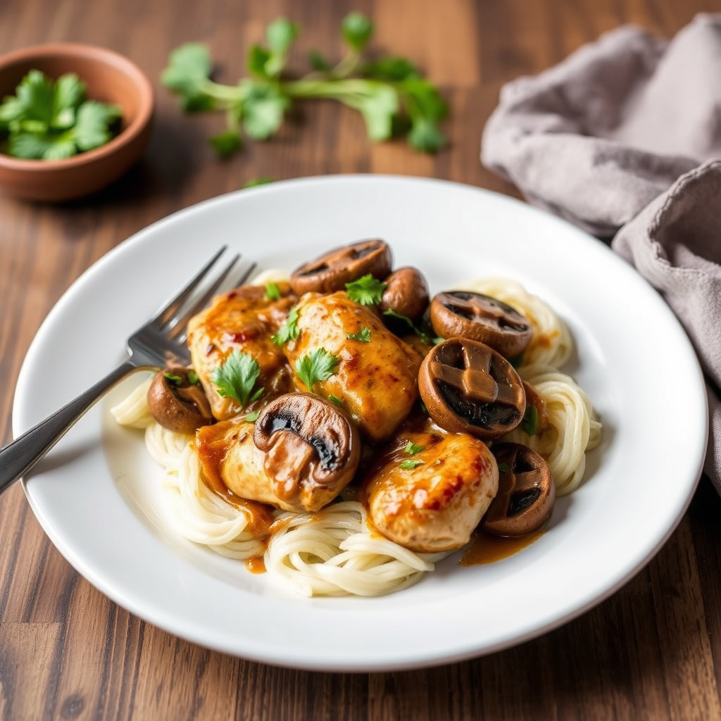 Kylling Marsala med portobellosopp