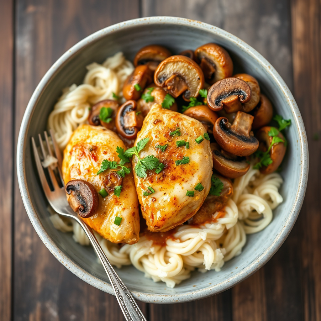 Kylling Marsala med sopp
