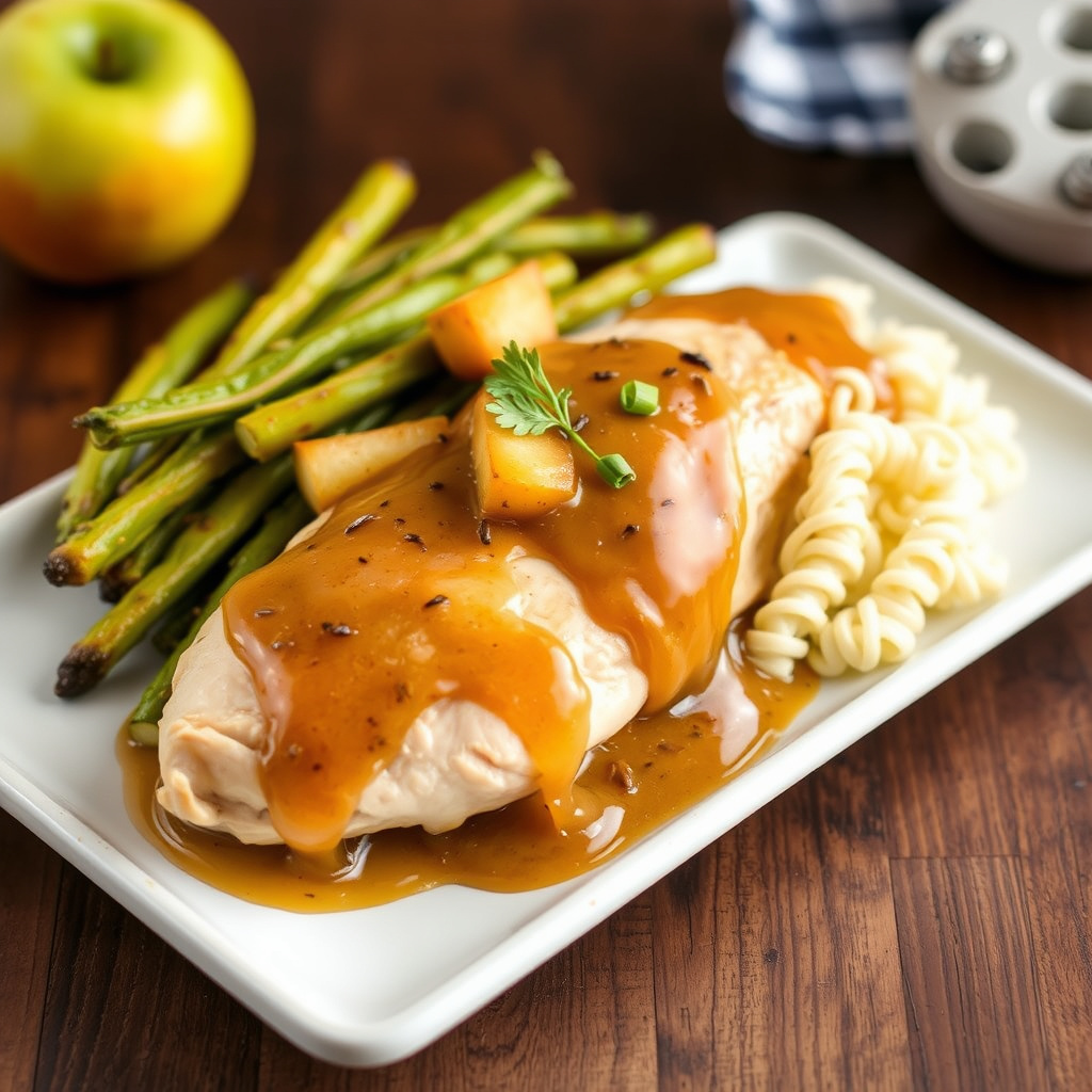 Kylling med eplesidersaus