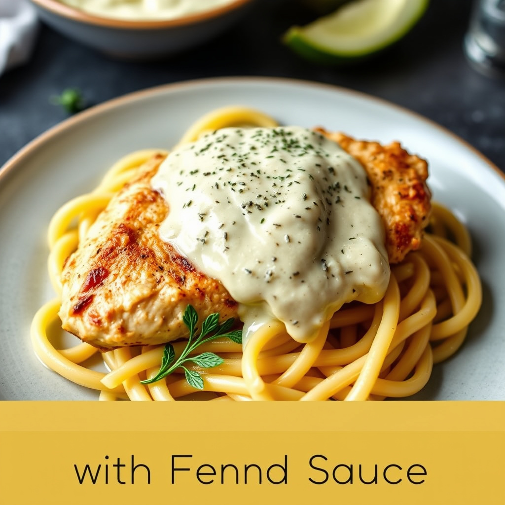Kylling med fennikelsaus og penne