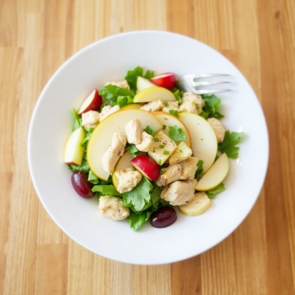 Kylling- og eplesalat