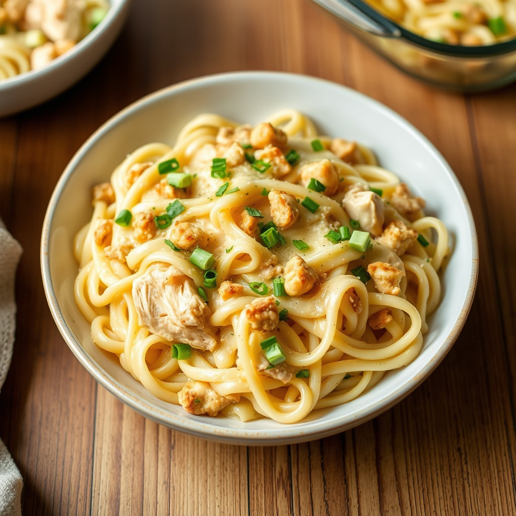 Kylling- og nudelgryte