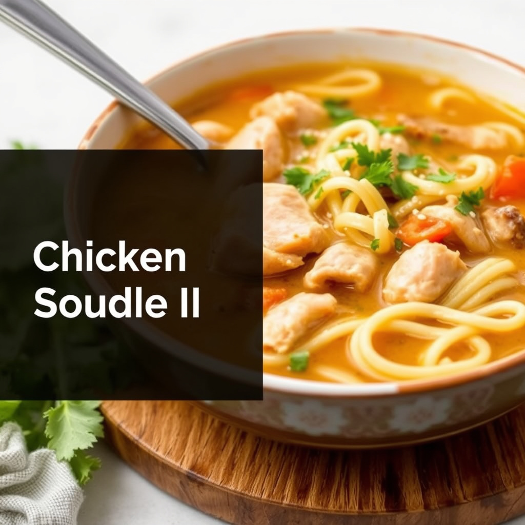 Kylling- og nudelsuppe