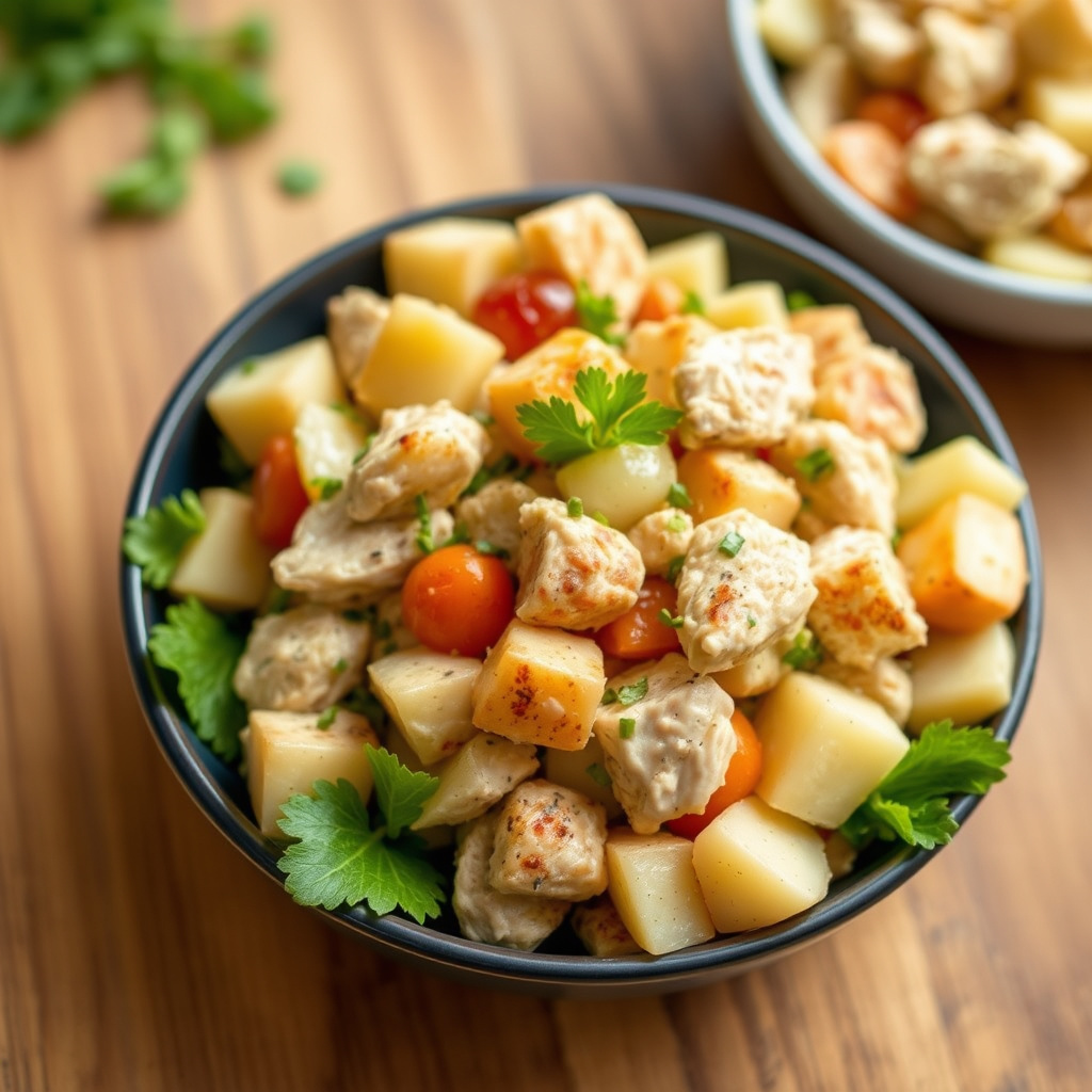 Kylling- og potetsalat